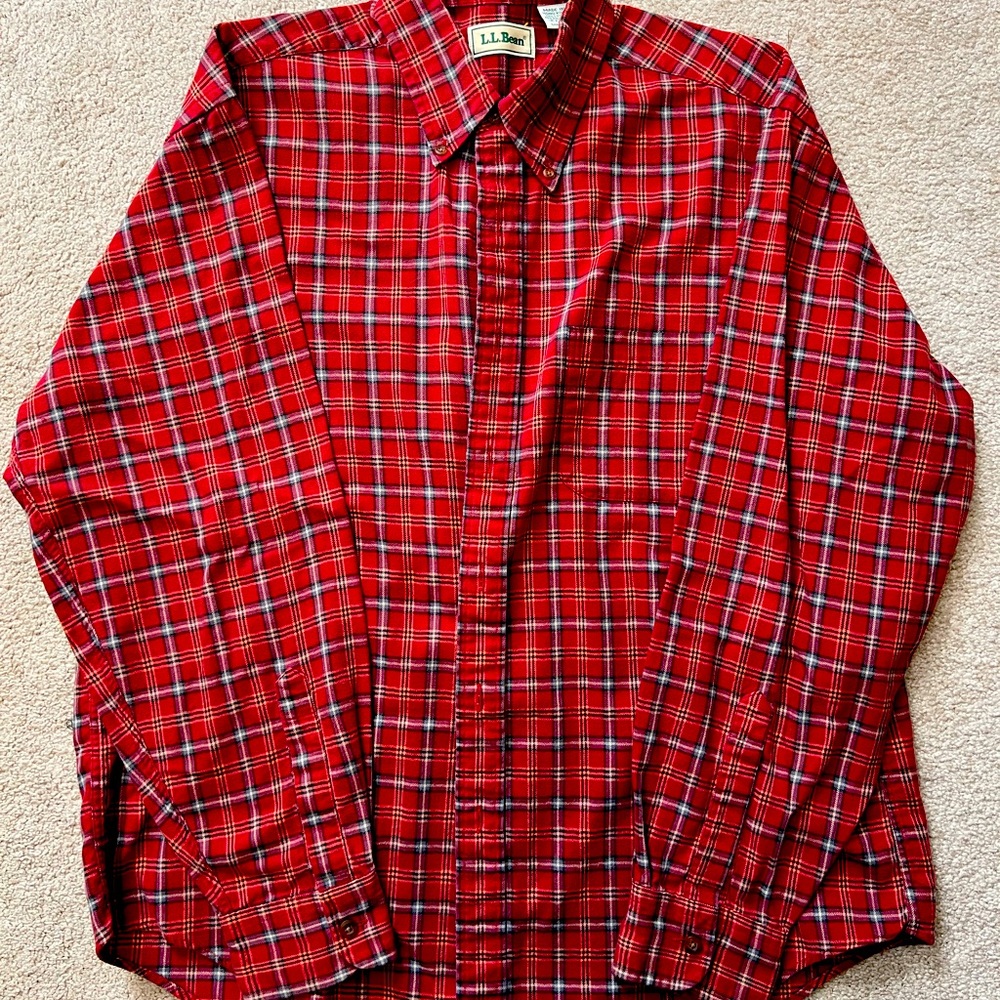 LL Bean flannel 1990’s